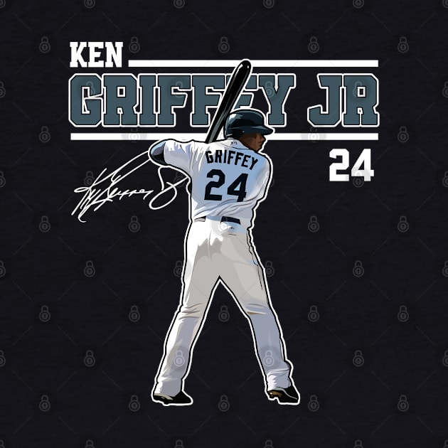 Ken Griffey Jr The Kid Basketball Legend Signature Vintage Retro 80s 90s Bootleg Rap Style by CarDE